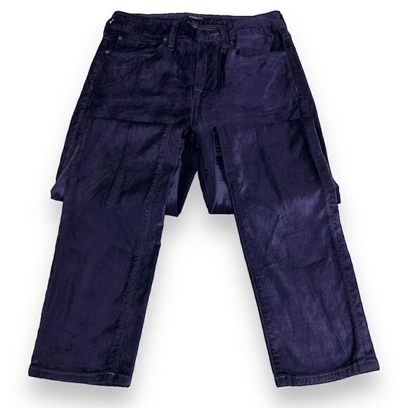 Fidelity Pants Women’s Size‎ 26 Purple Faux Suede Skinny Leg - Picture 5 of 9